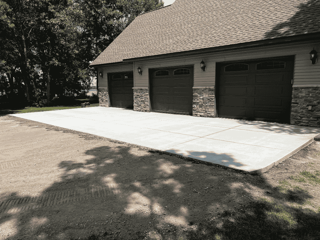 Concrete apron installation
